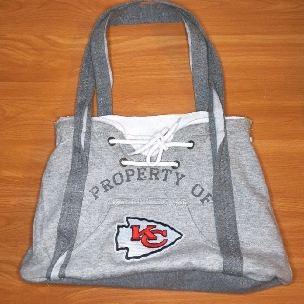 NFL Football Kansas City Chief's Hoodie Tote Purse by Little Earth
